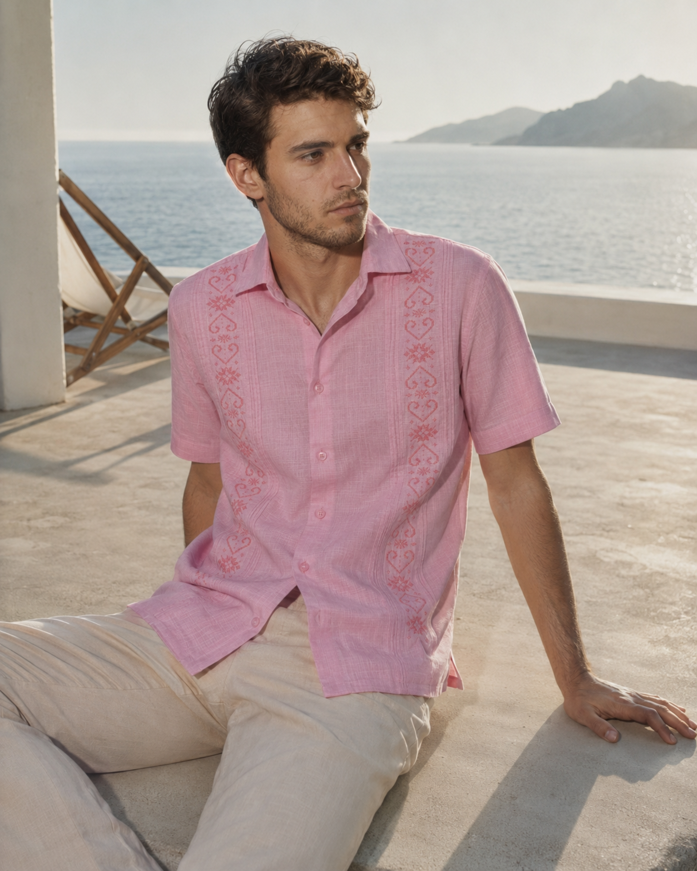 GUAYABERA IXIT ROSA