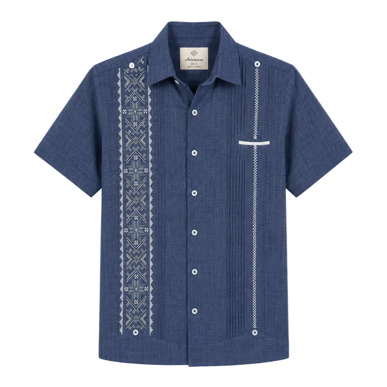 GUAYABERA KANTE MEZCLILLA