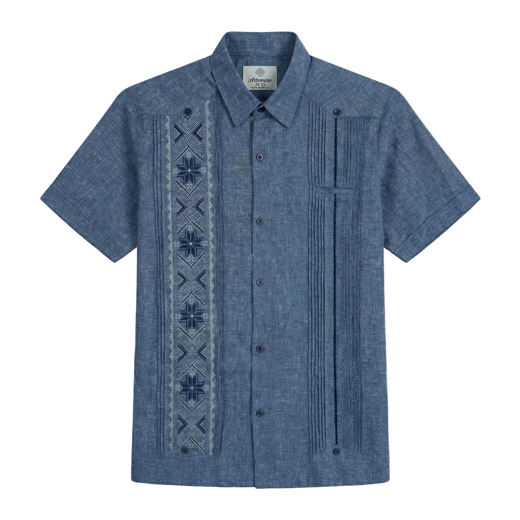 GUAYABERA KANTE AZUL JAZ