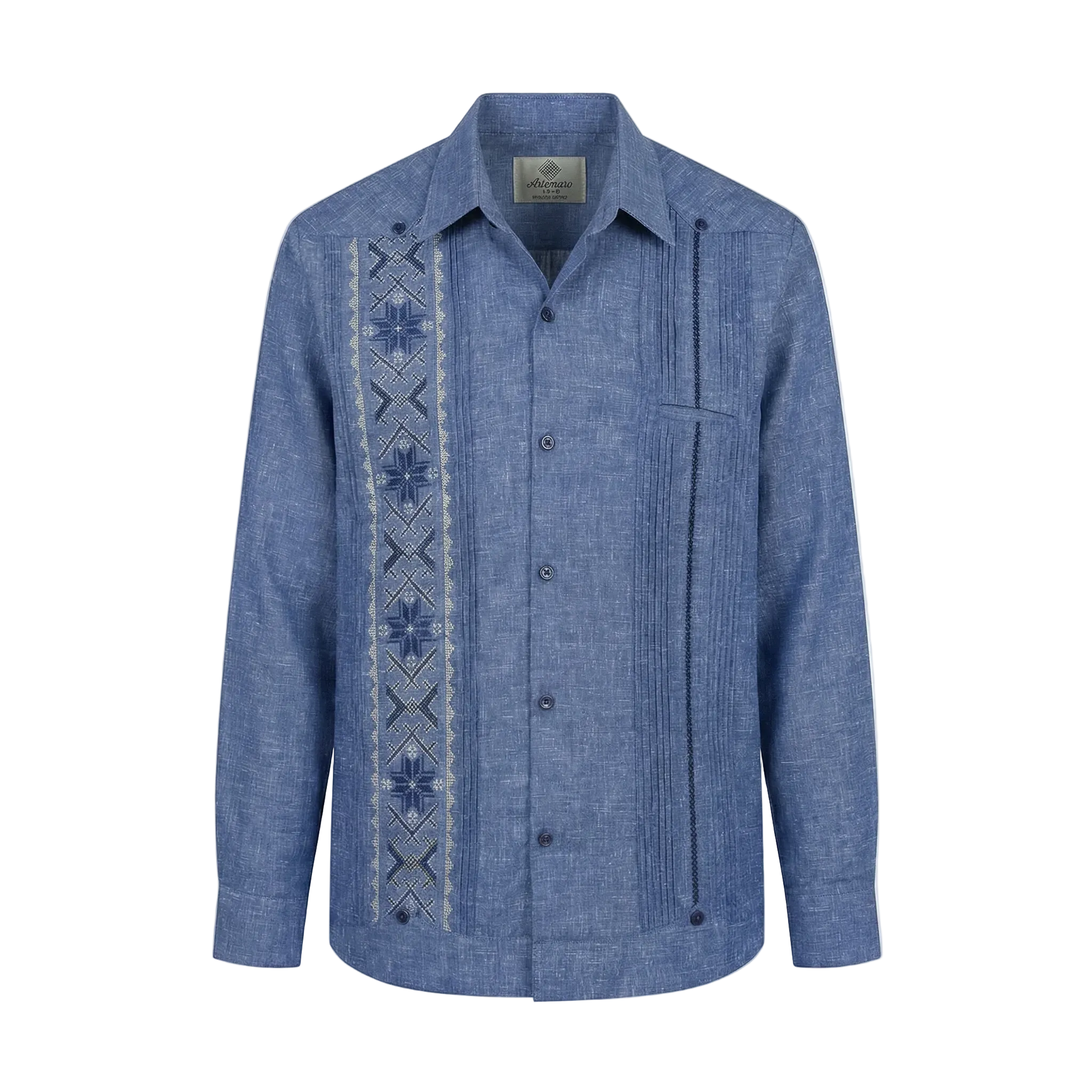 GUAYABERA KANTE AZUL JAZ