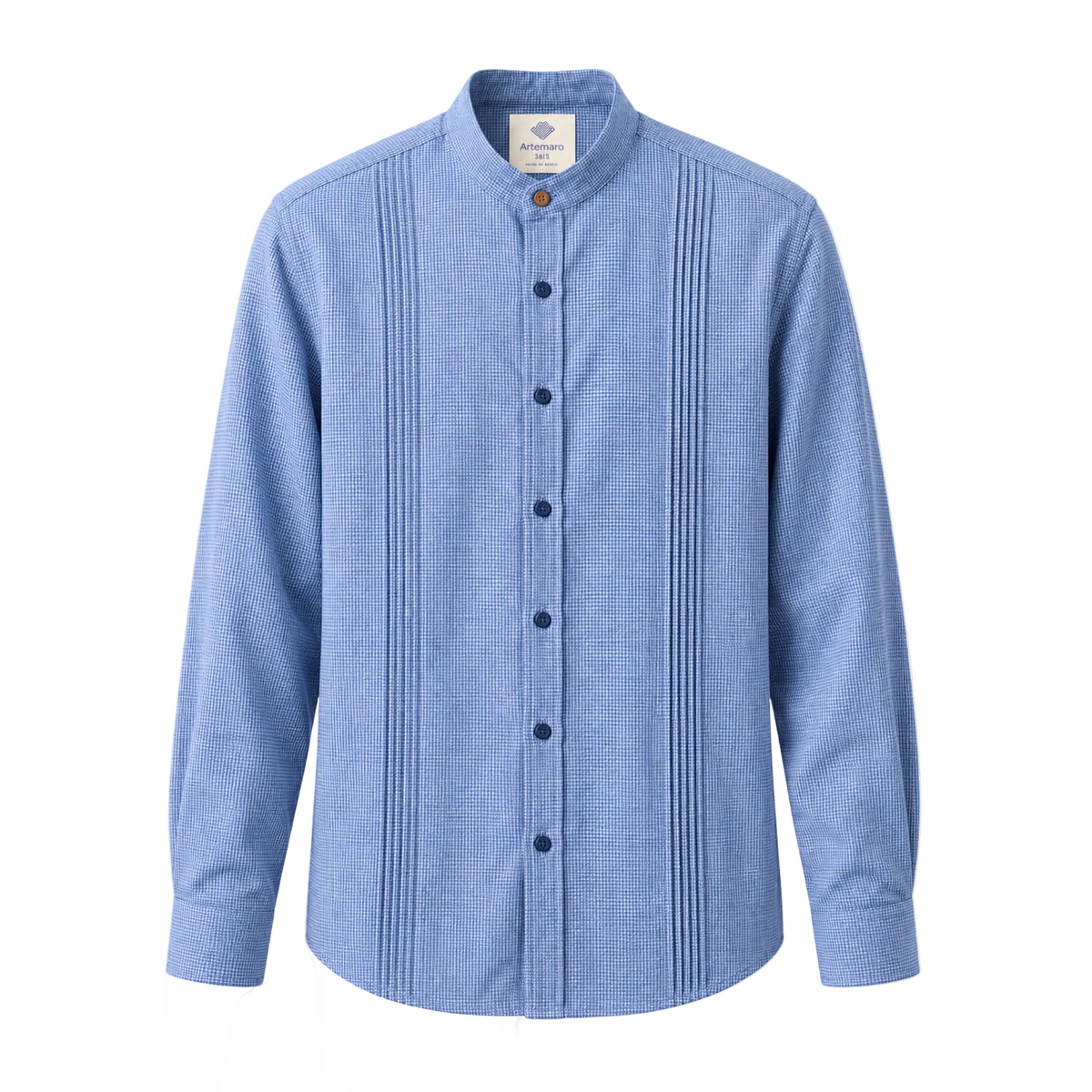 CAMISA MAO ALFORZAS VICK INDIGO