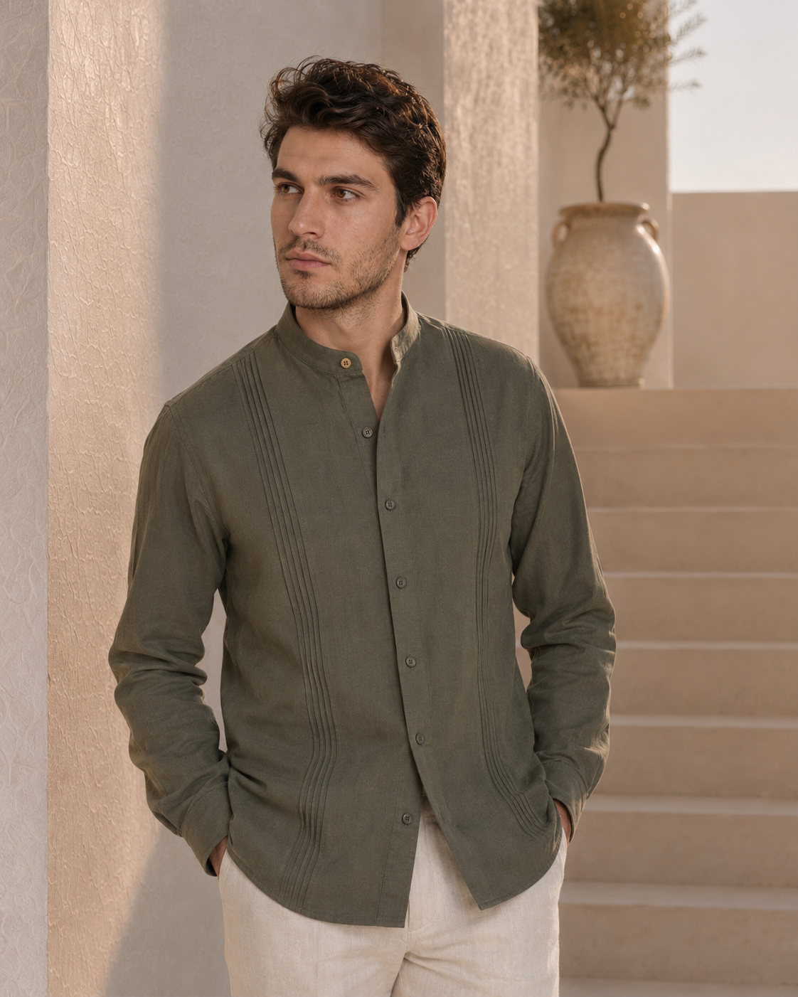 CAMISA MAO ALFORZAS MILITAR