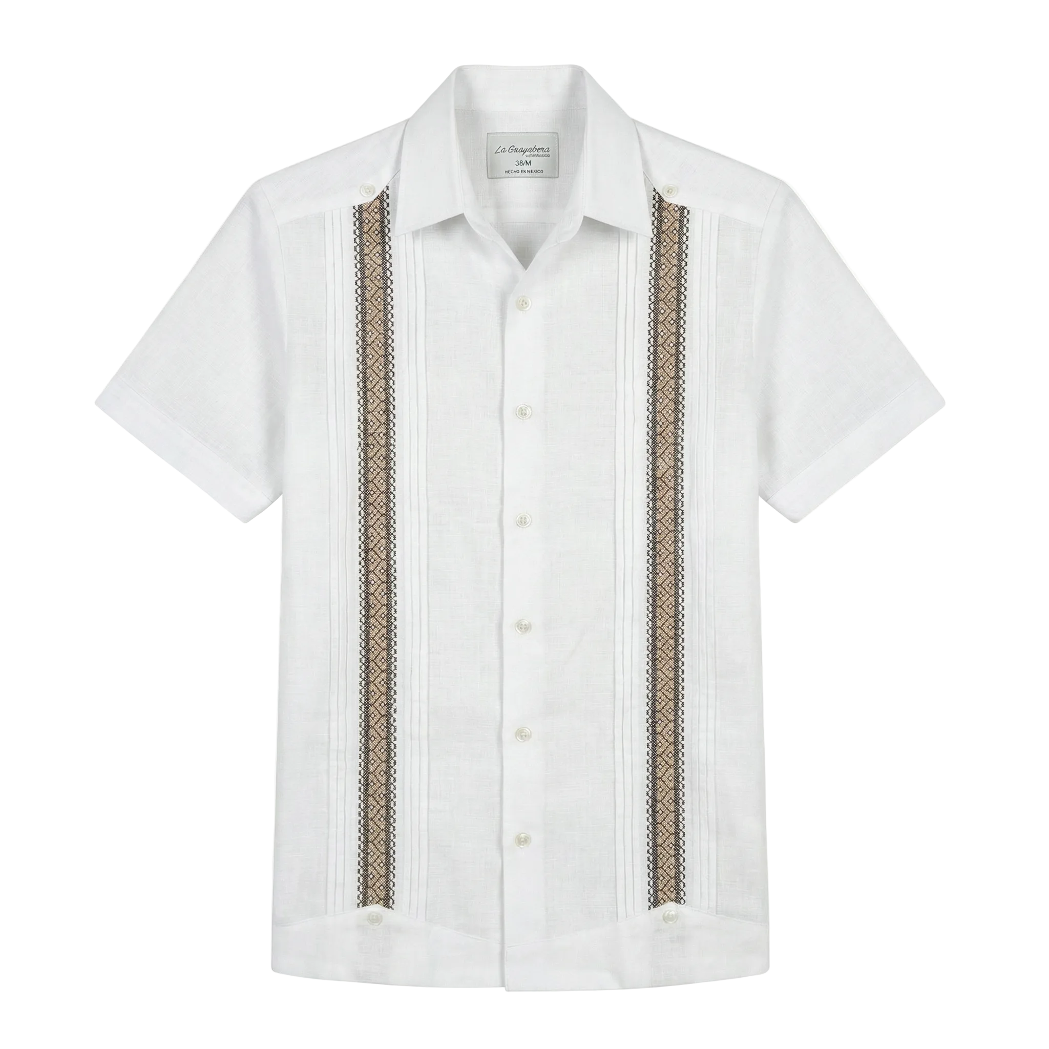 GUAYABERA NULL BLANCA/BEIGE