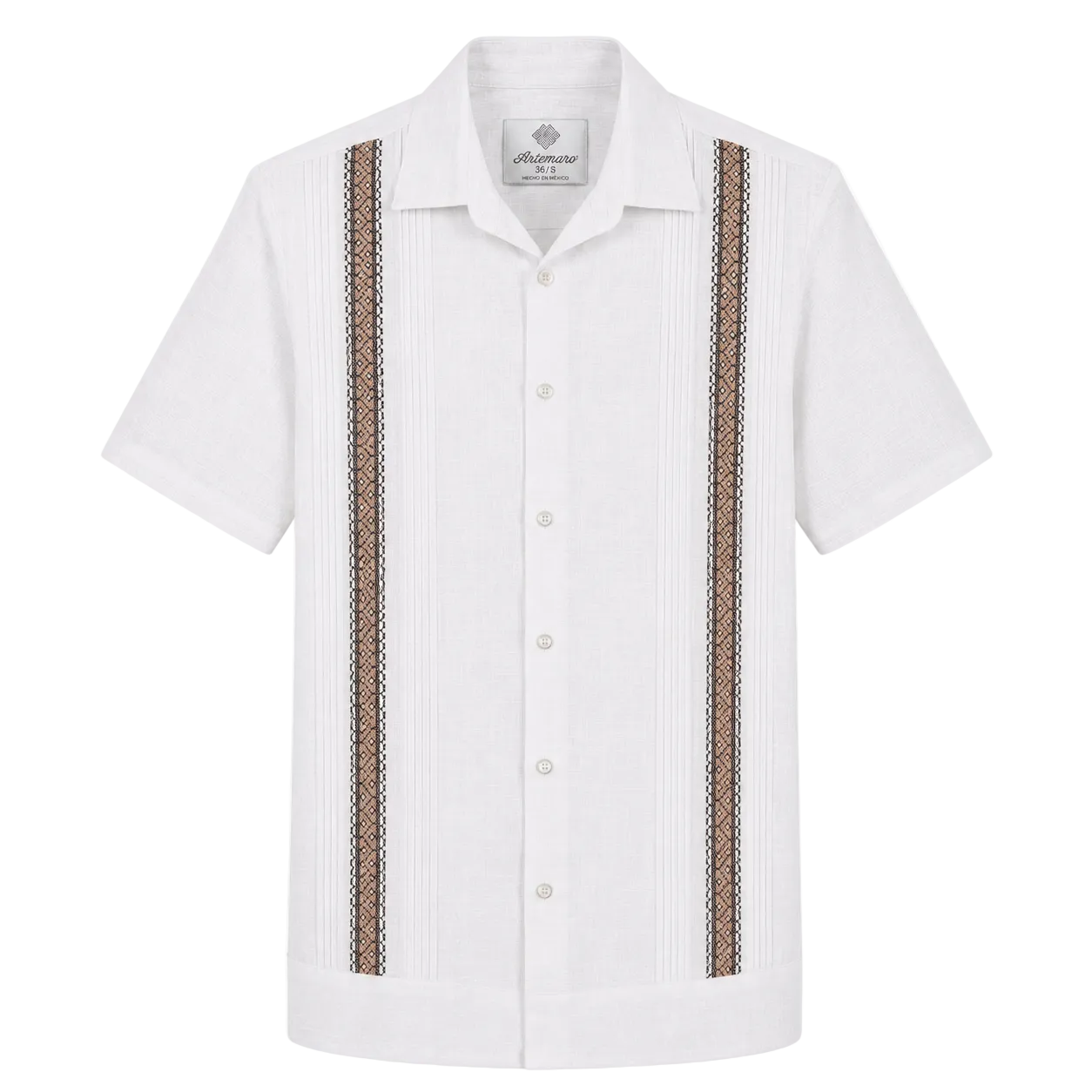 GUAYABERA NULL BLANCA/BEIGE