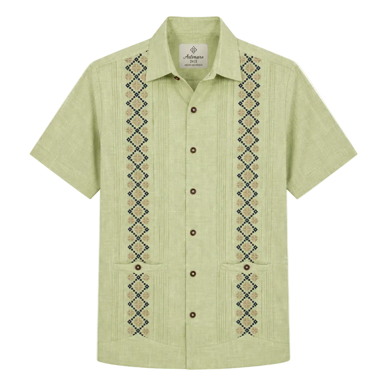 GUAYABERA ROMBOS LIMON