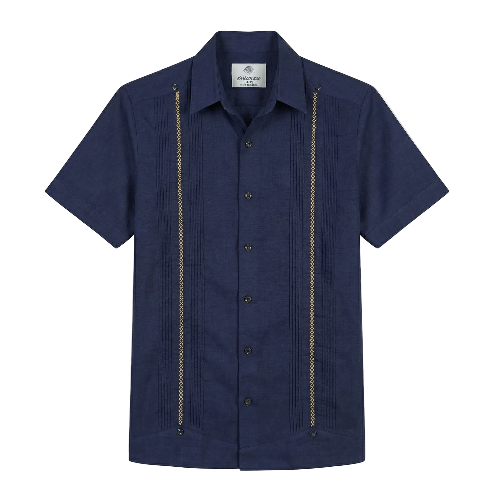 GUAYABERA SPITA AZUL MARINO