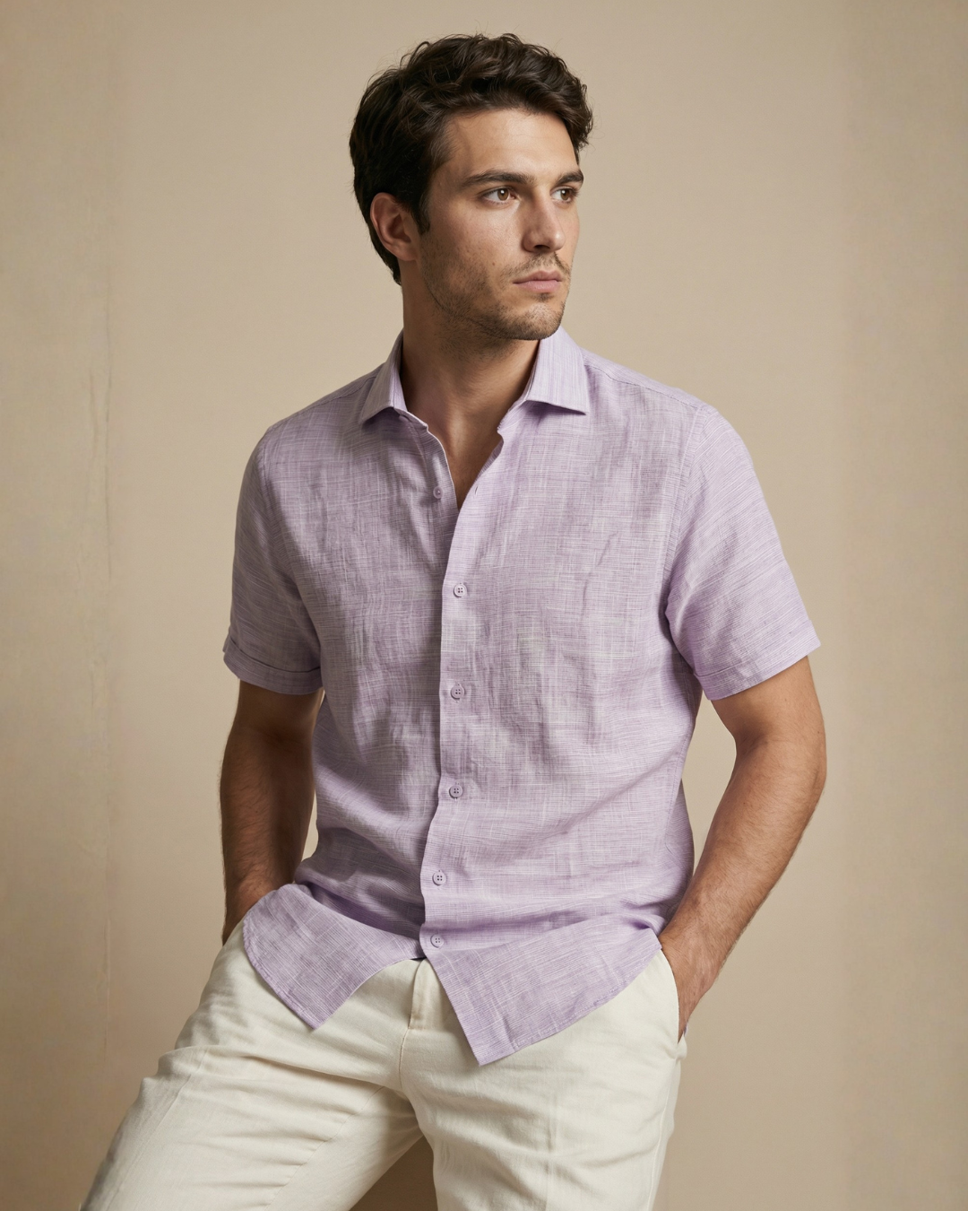 CAMISA SPORT LILA