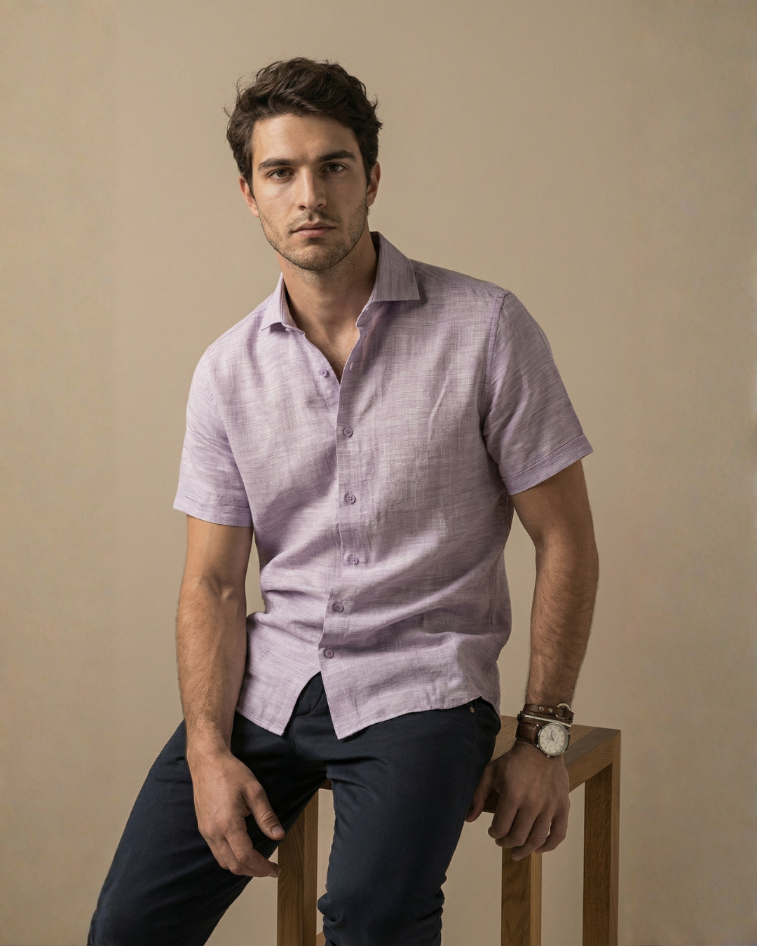 CAMISA SPORT LILA