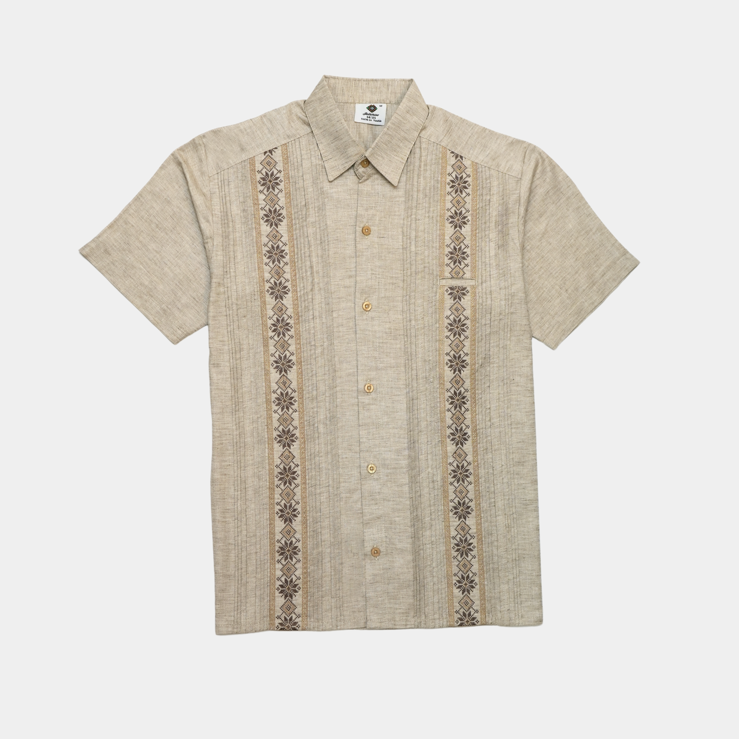 GUAYABERA TULÚM ARENA MANGA CORTA