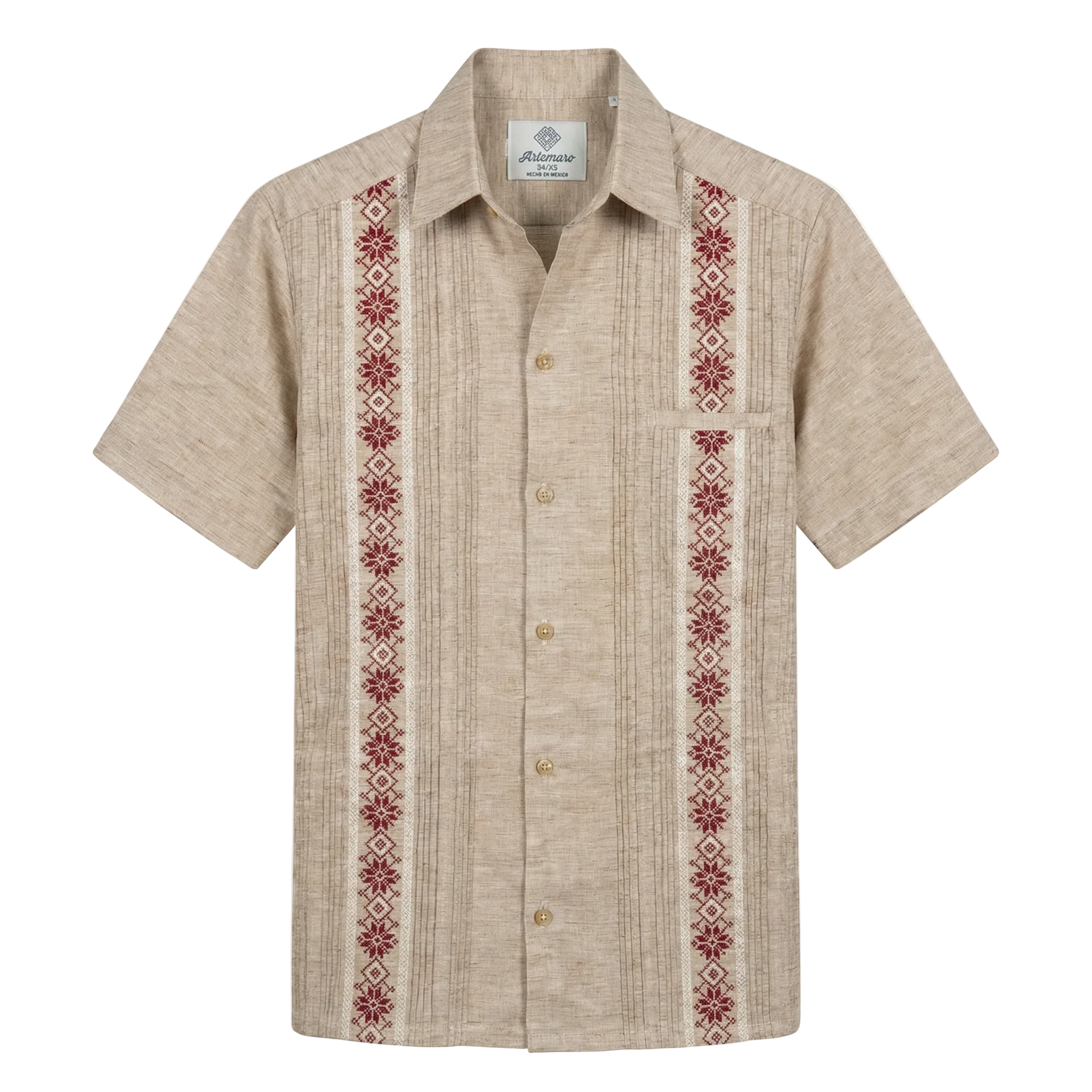 GUAYABERA TULÚM ROJO