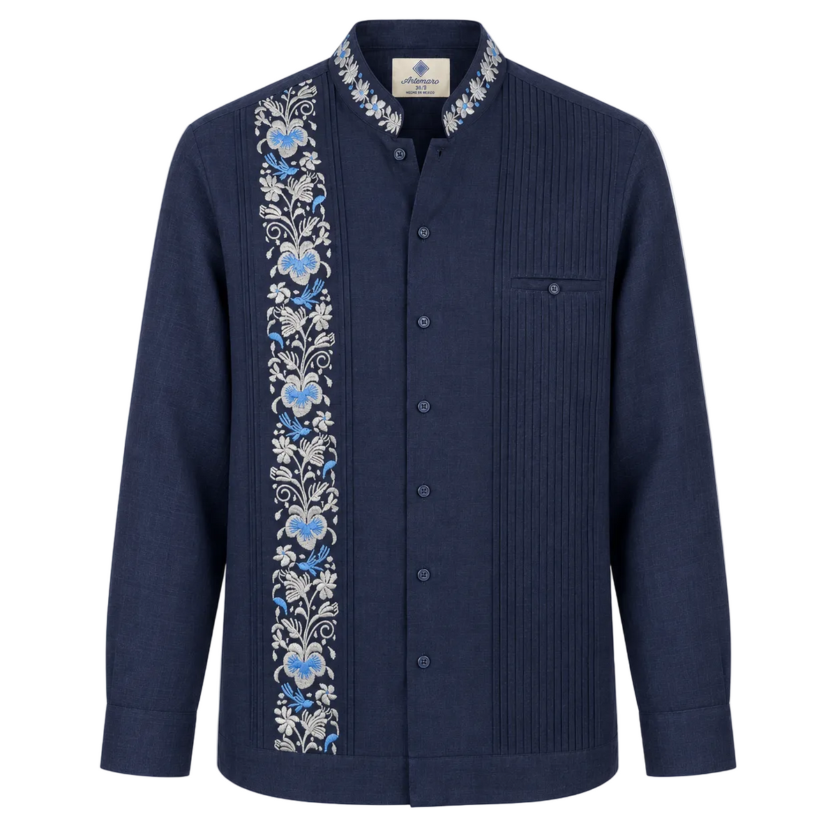 GUAYABERA VALENTINO AZUL