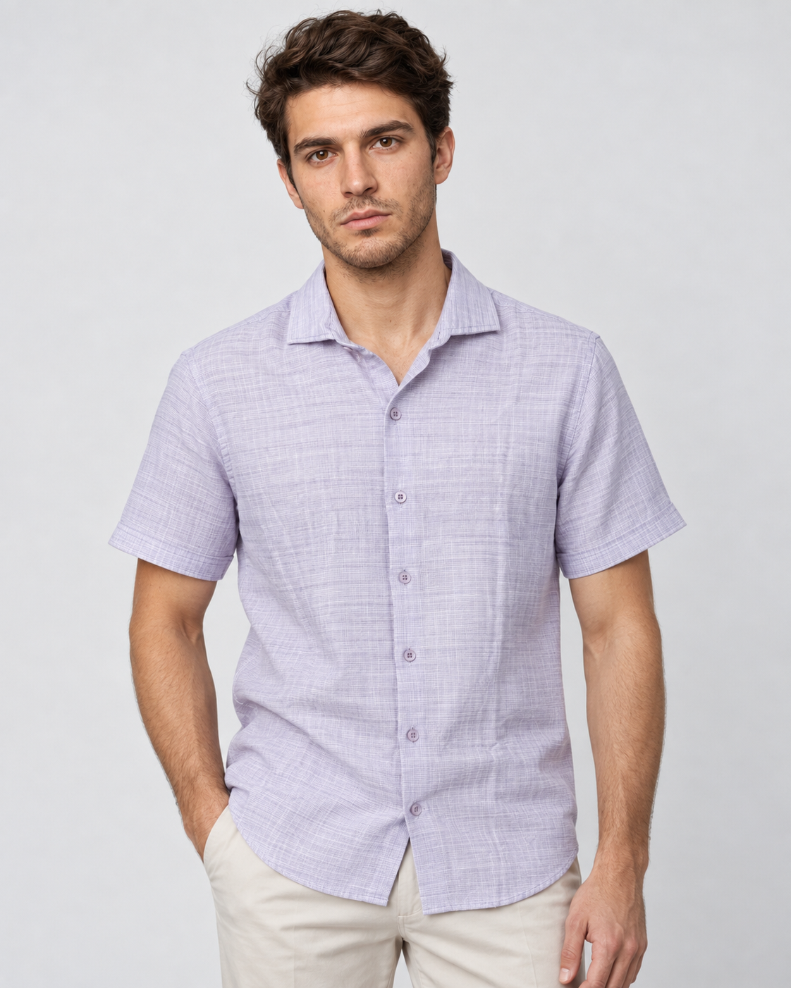 CAMISA SPORT LILA