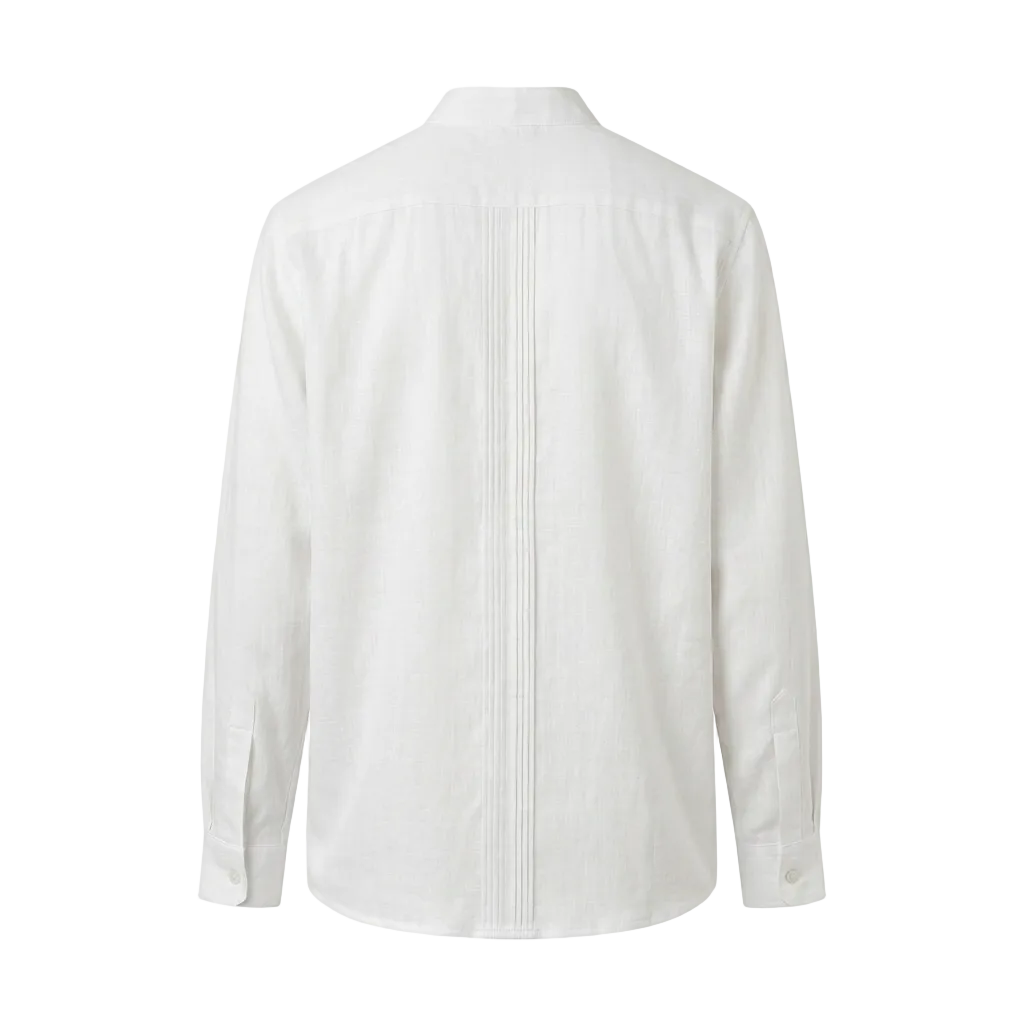 CAMISA MAO ALFORZAS BLANCA
