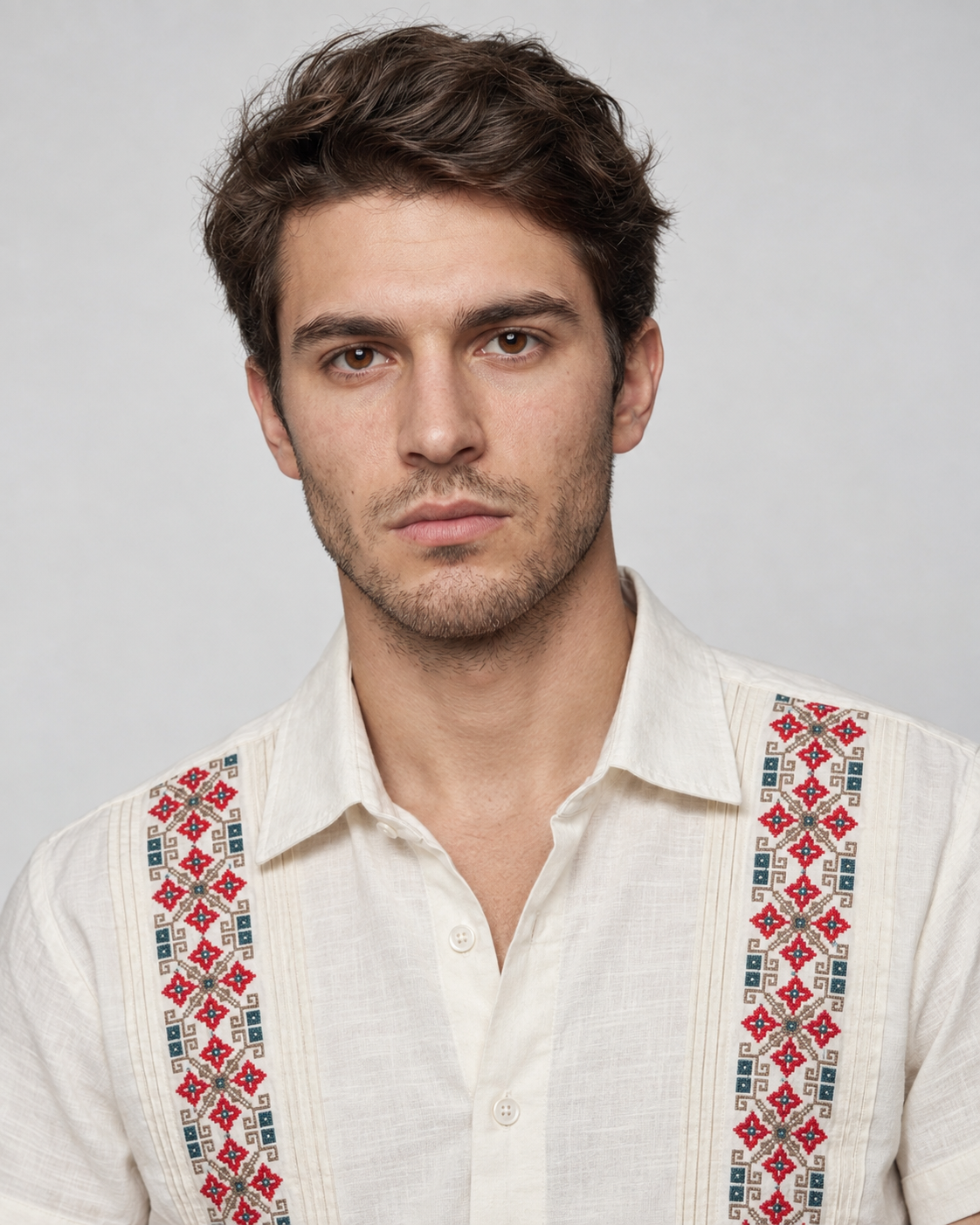 GUAYABERA ALBA HUESO