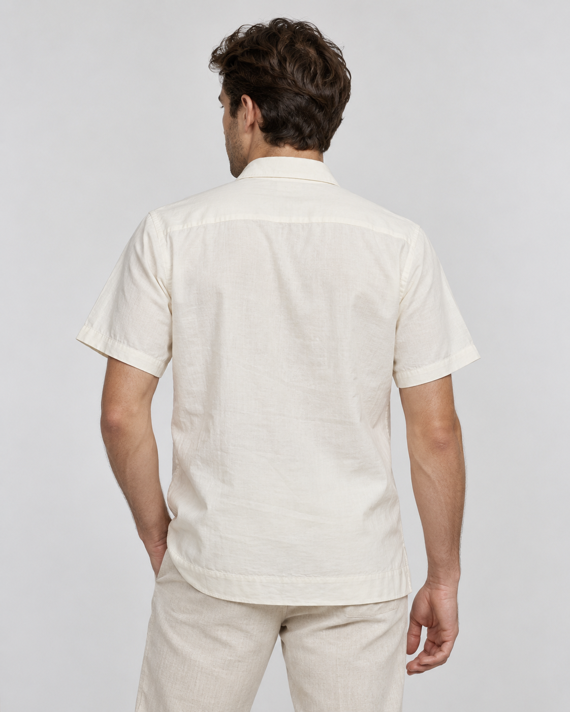 GUAYABERA ALBA HUESO