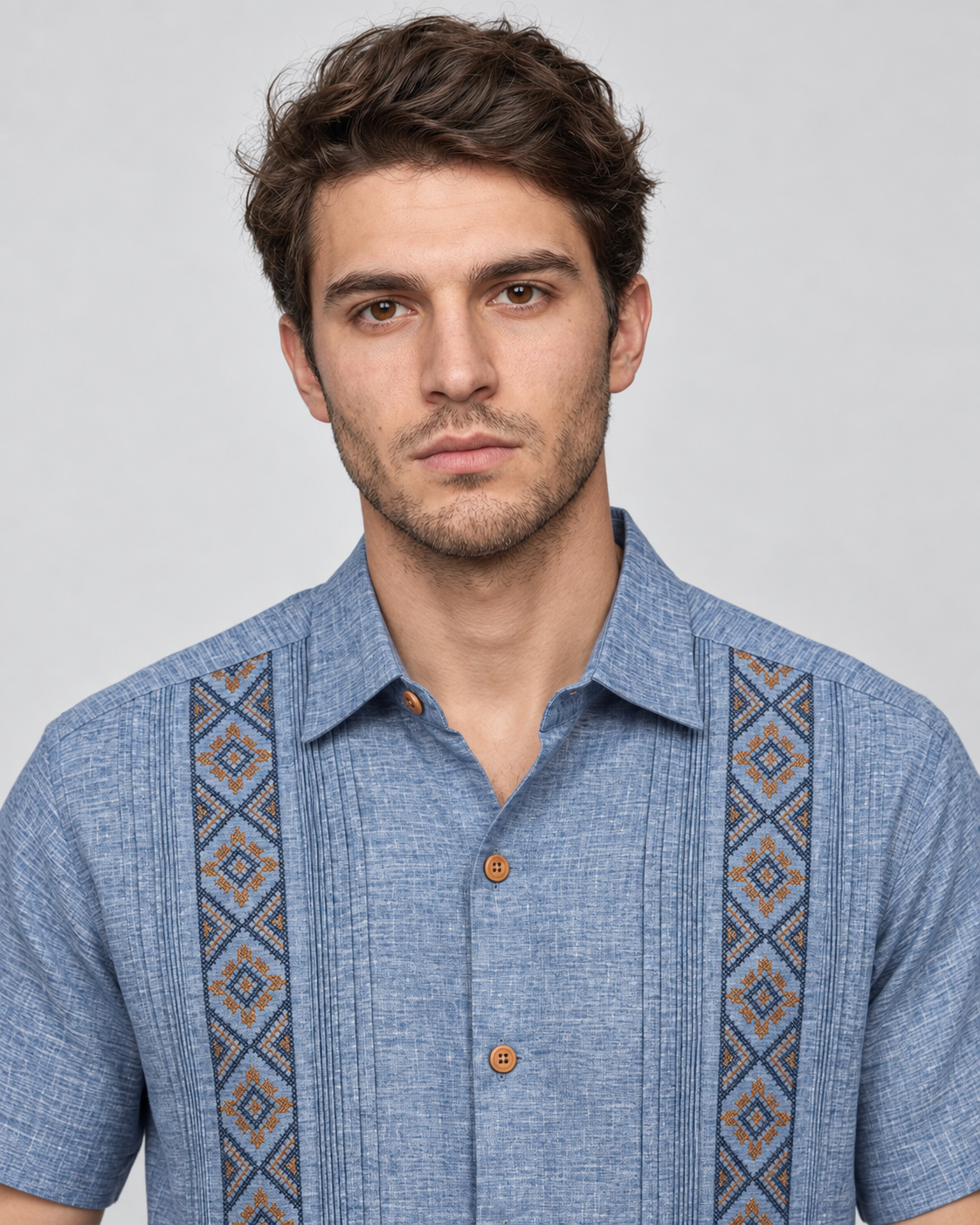 GUAYABERA ANDRÉ BLUE BERRY
