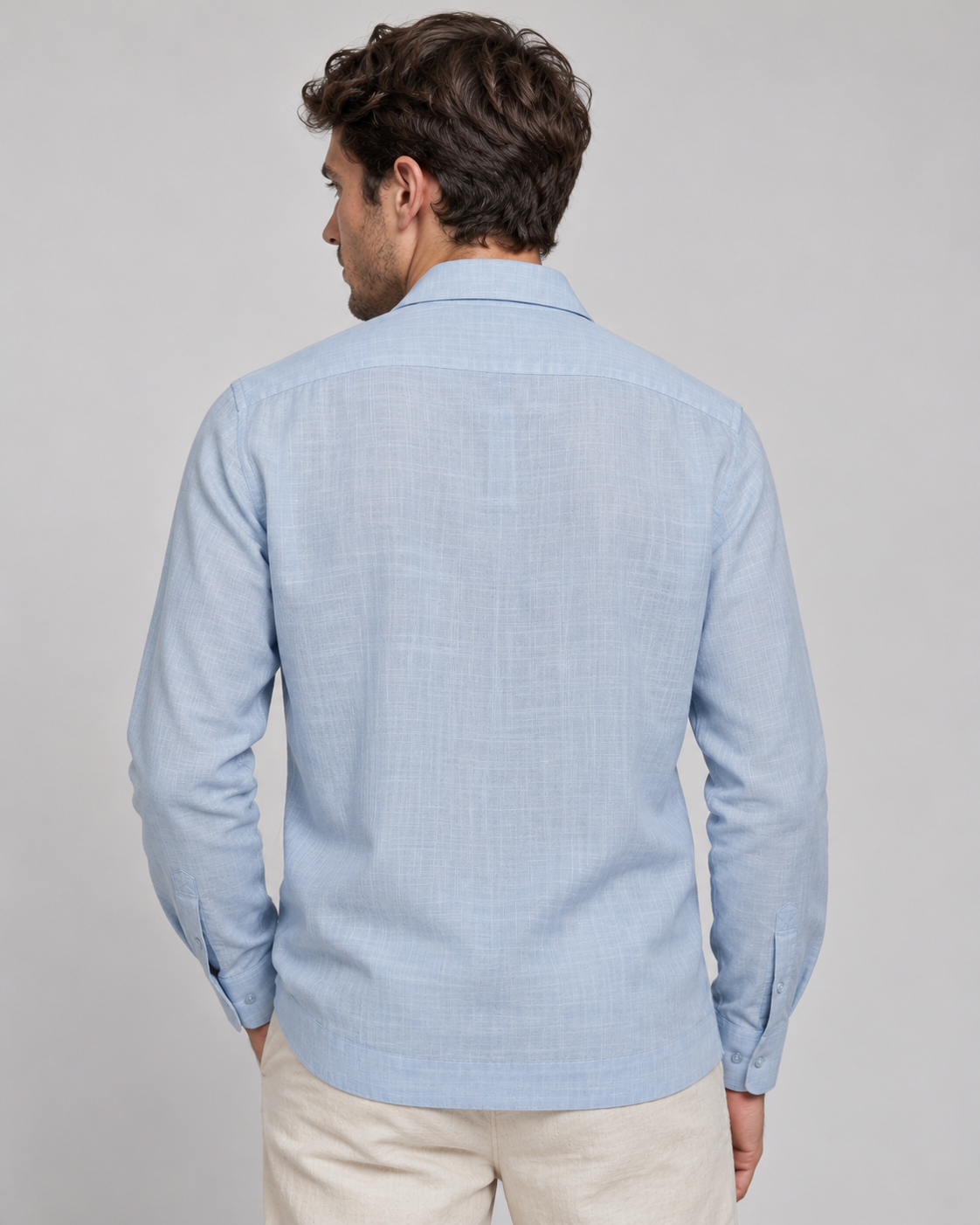 GUAYABERA ARTEMARO CELESTE