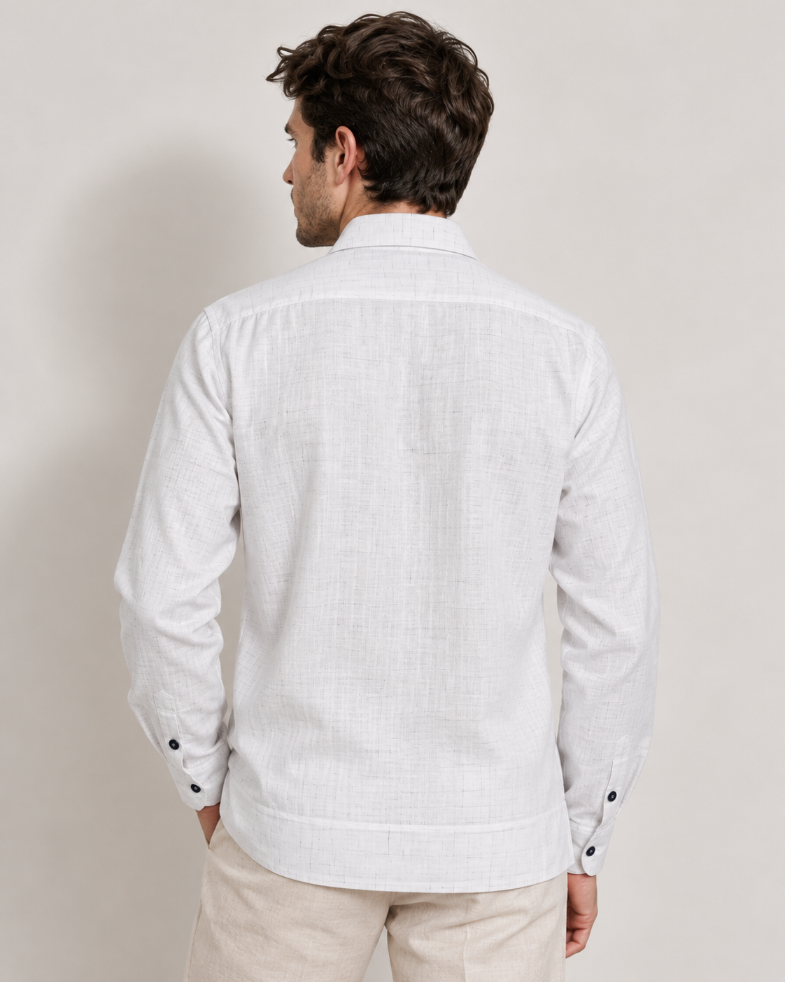 GUAYABERA CARACOL BLANCA