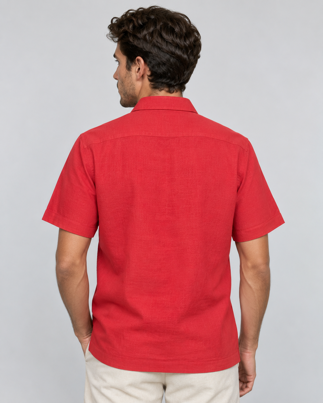 GUAYABERA DIEGO ROJO