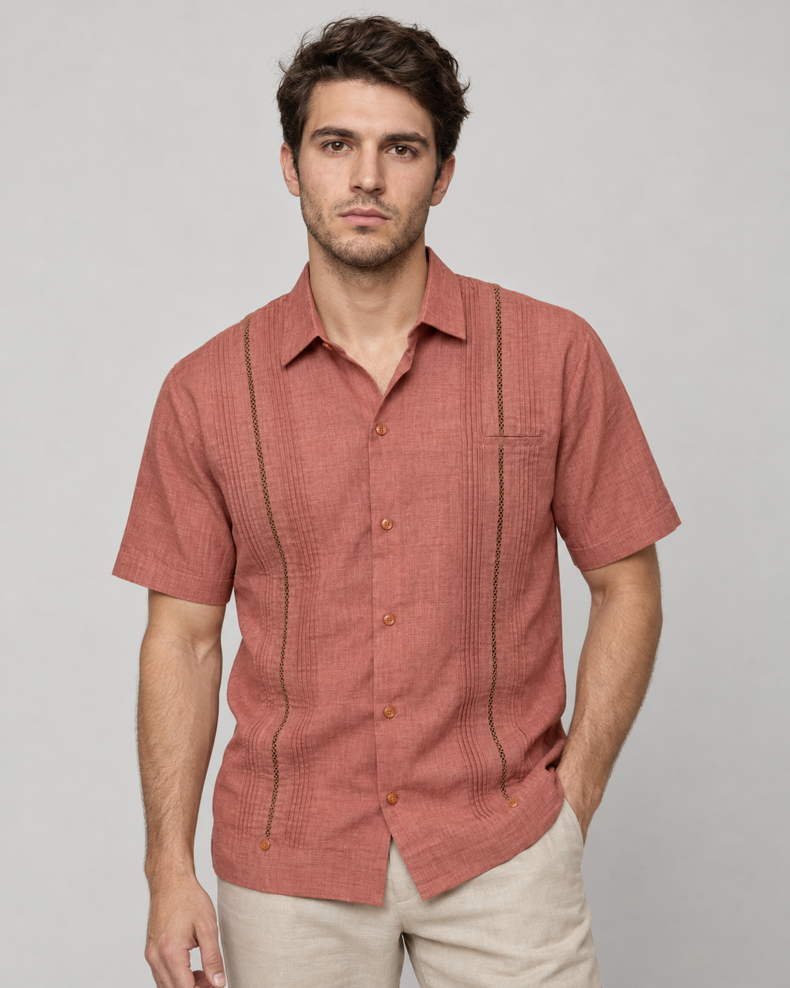 GUAYABERA ESPITA LADRILLO