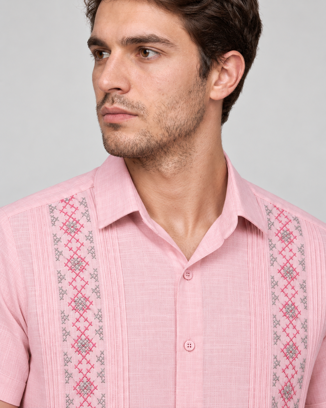 GUAYABERA FRANCO ROSA