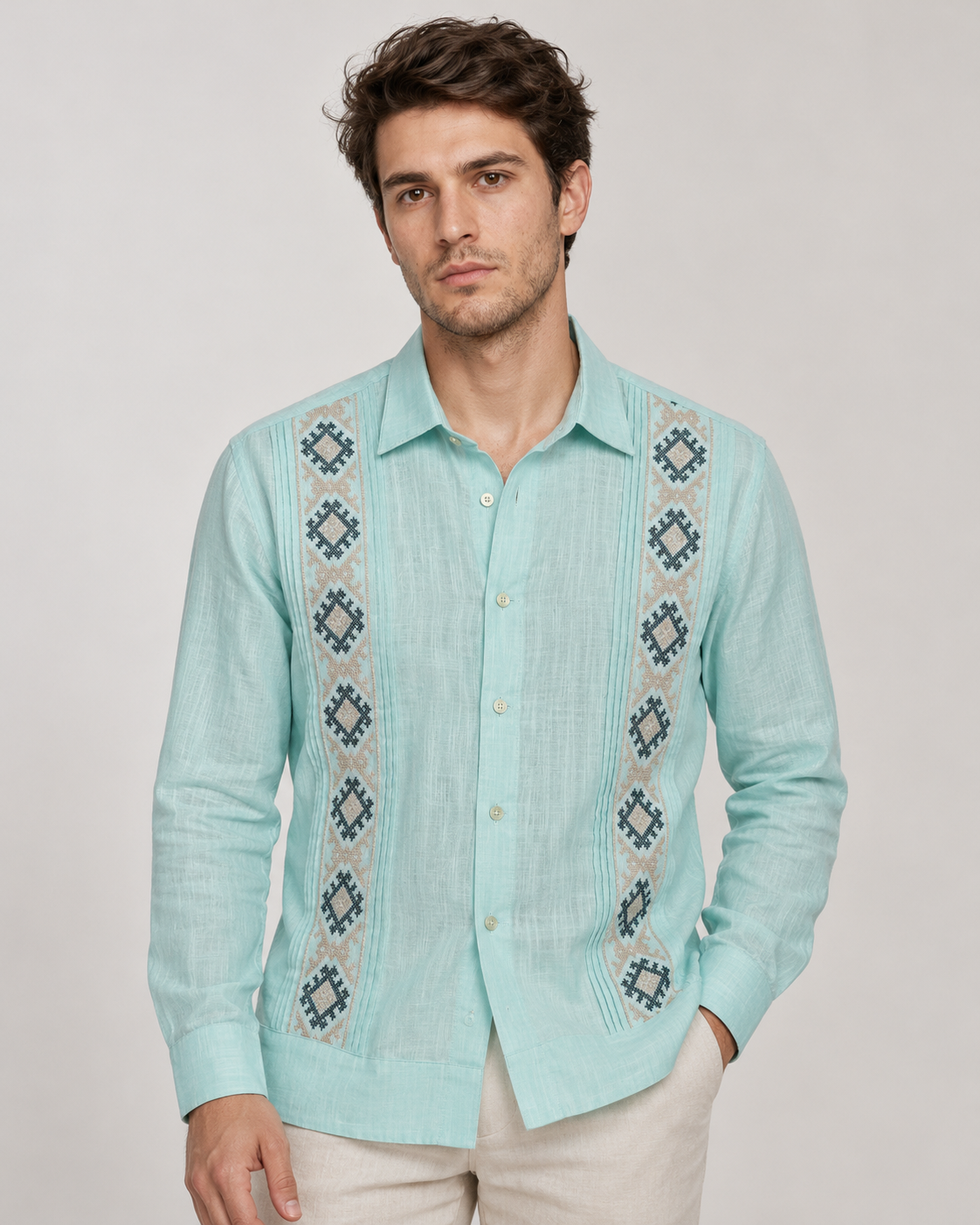 GUAYABERA INTI AQUA