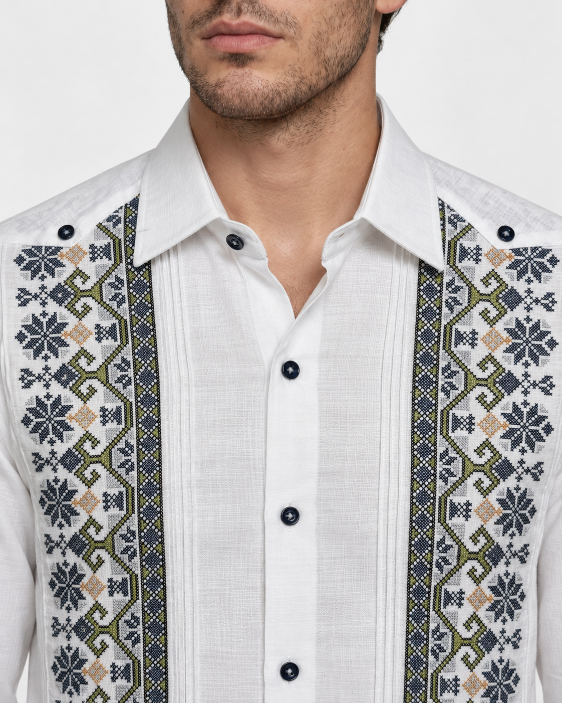GUAYABERA RAMALINO BLANCA