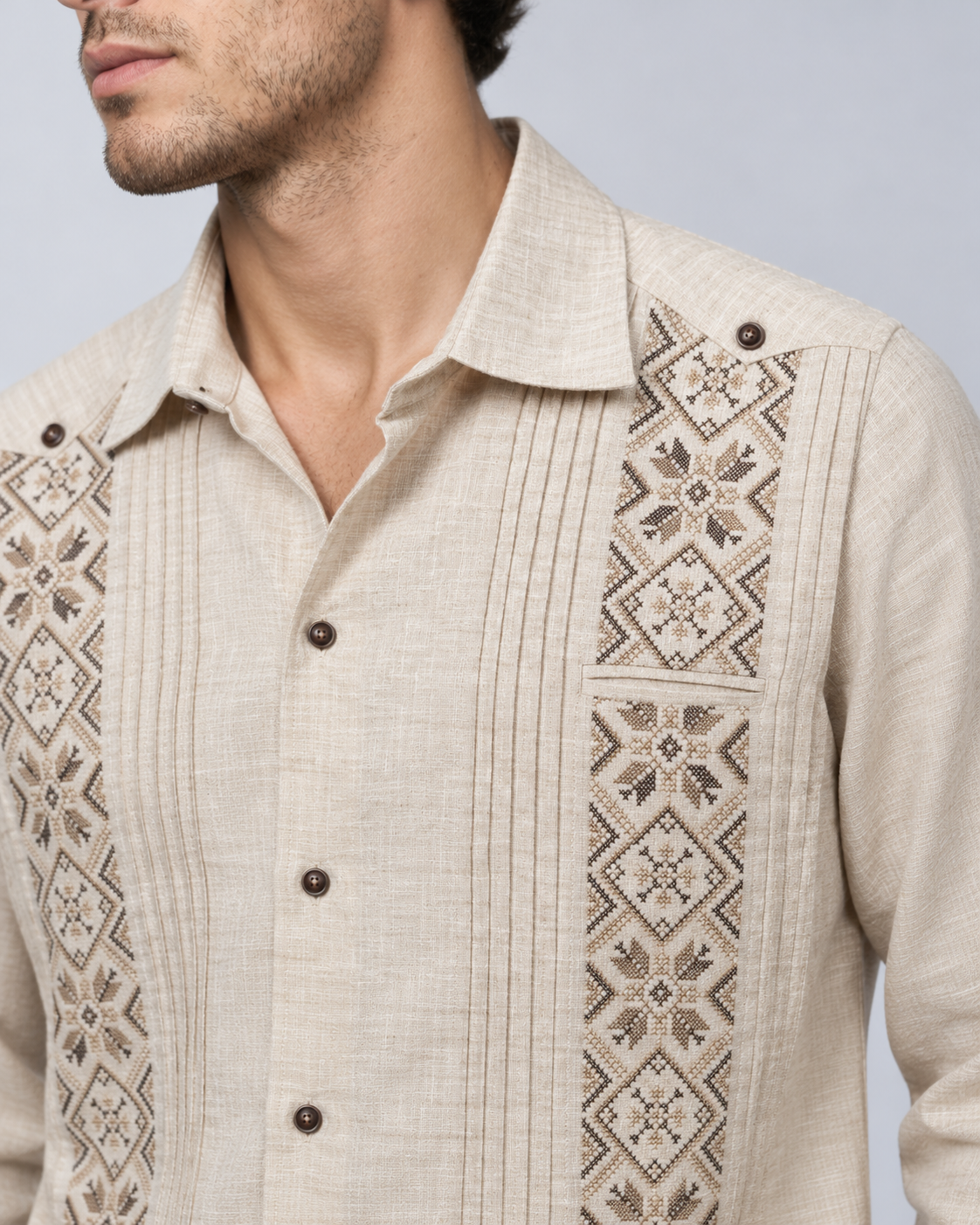 GUAYABERA SANTO BEIGE