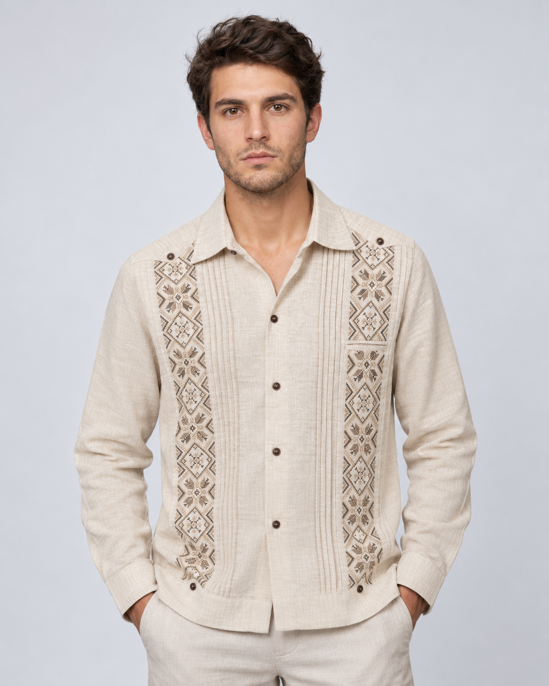 GUAYABERA SANTO BEIGE