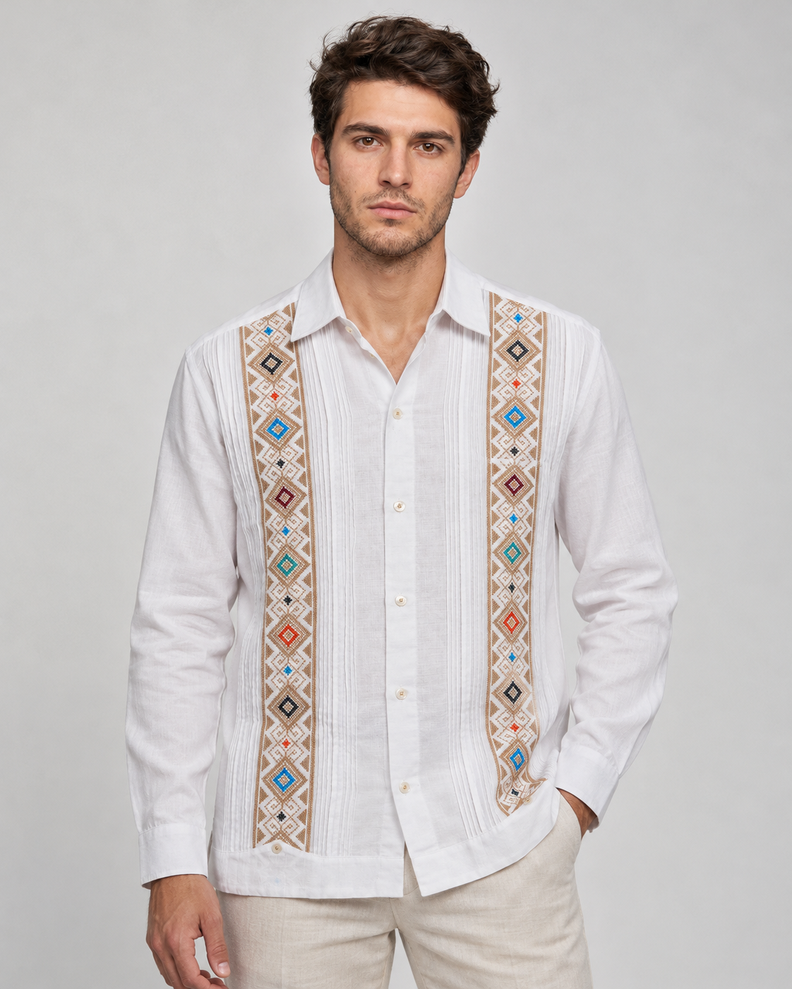 GUAYABERA YUCATECO BLANCA